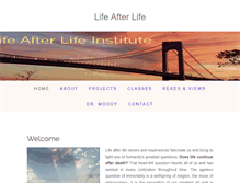 Tablet Screenshot of lifeafterlife.com